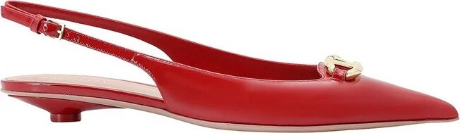 Valentino VLogo Signature Pointed Toe Ballerina Shoes