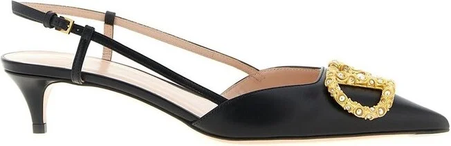 Valentino VLogo Signature Pointed-Toe Pumps