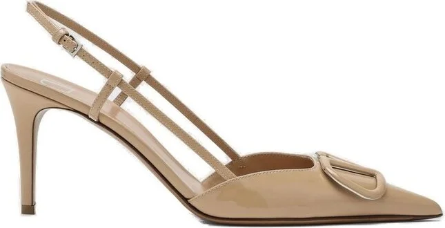 Valentino VLogo Signature Pointed Toe Singleback Pumps