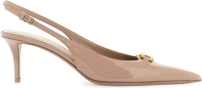 Valentino VLogo Signature Pointed Toe Slingback Pumps