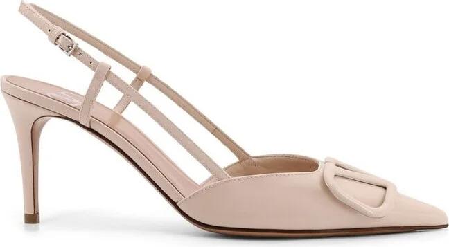 Valentino VLogo Signature Pointed Toe Slingback Pumps
