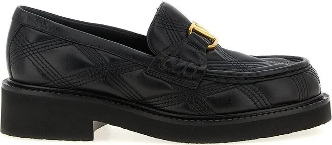 Valentino VLogo Signature Quilted Slip-On Loafers