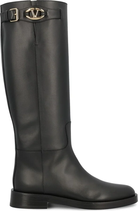 Valentino VLogo Signature Round Toe Boots