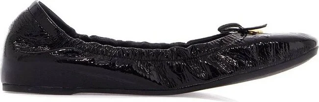 Valentino VLogo Signature Ruched Slip-On Ballerina Shoes
