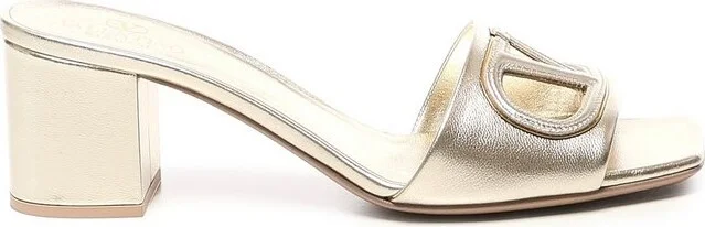 Valentino VLogo Signature Square Open Toe Sandals