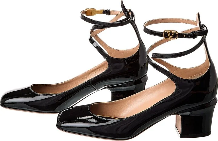 Valentino Vlogo Tan-Go 60 Patent Pump (Authentic Pre-Loved) - Image 2