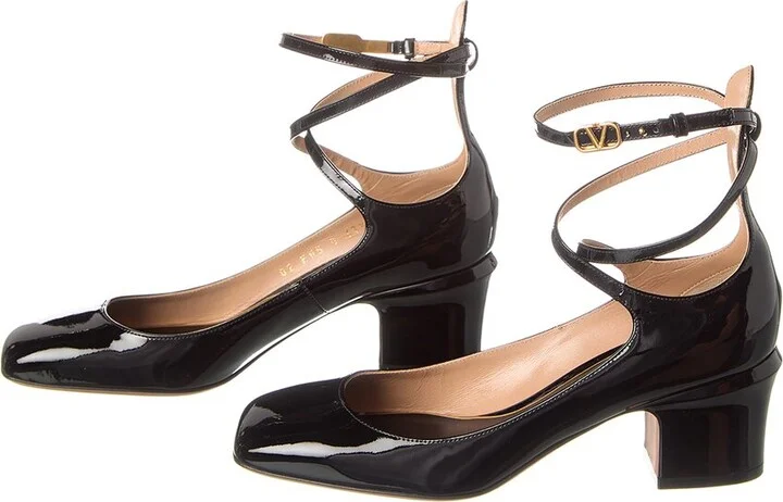 Valentino Vlogo Tan-Go 60 Patent Pump (Authentic Pre-Loved) - Image 2