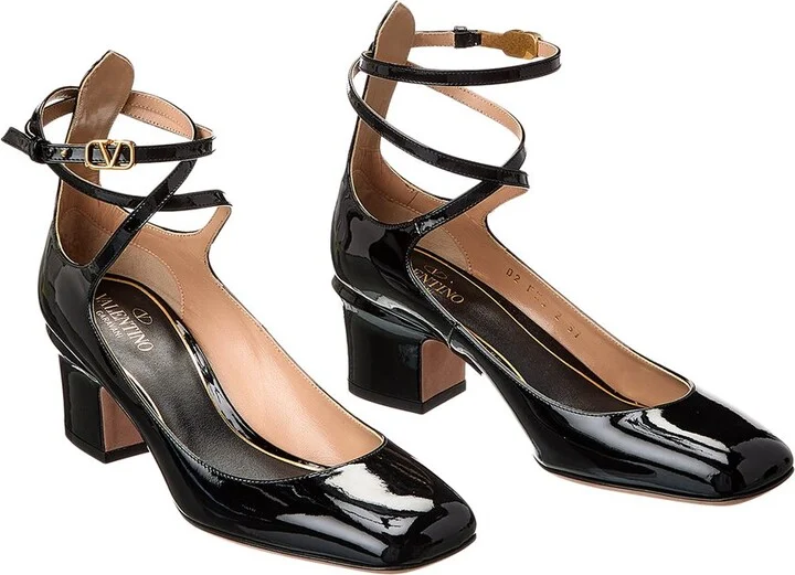 Valentino Vlogo Tan-Go 60 Patent Pump (Authentic Pre-Loved)