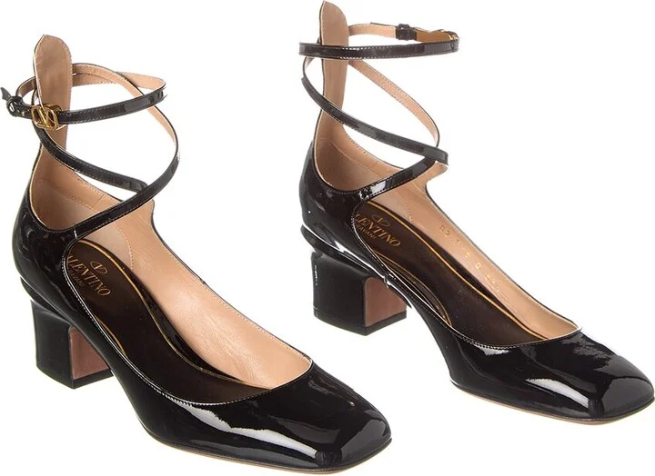 Valentino Vlogo Tan-Go 60 Patent Pump (Authentic Pre-Loved)