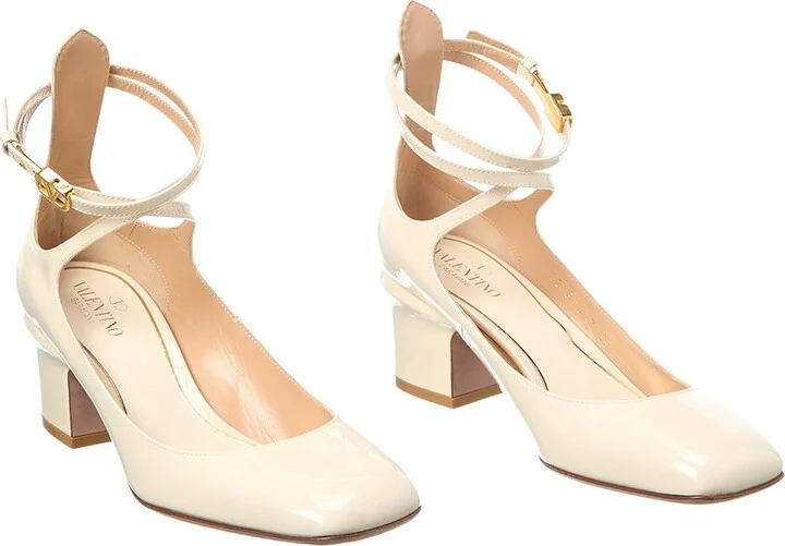 Valentino VLogo Tan-Go 60 Patent Pump (Authentic Pre-Loved)