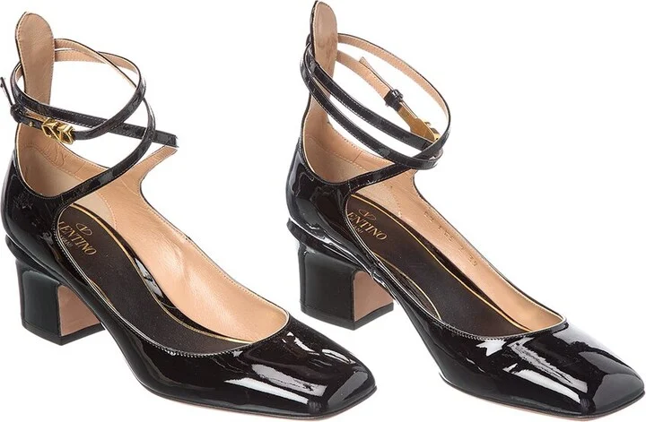 Valentino VLogo Tan-Go 60 Patent Pump (Authentic Pre-Loved)