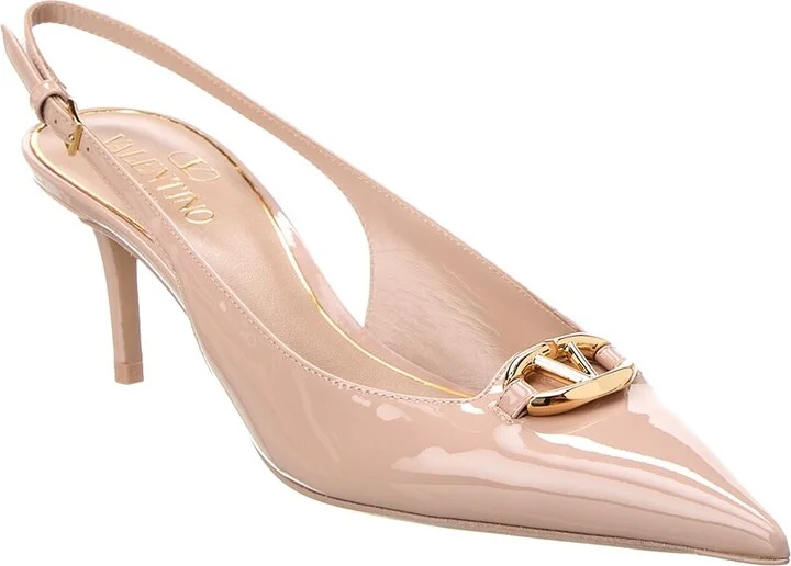 Valentino VLogo The Bold Edition 65 Patent Slingback Pump