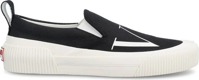 Valentino VLTN Logo Printed Slip-On Sneakers