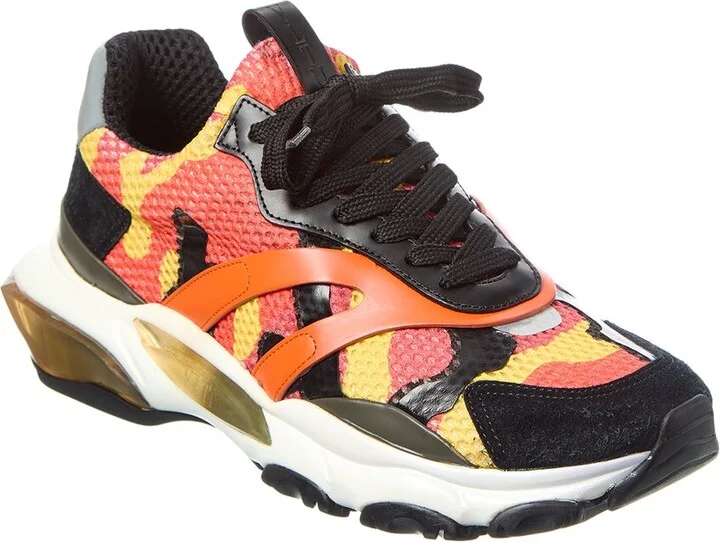 Valentino Vltn Mesh & Leather Sneaker