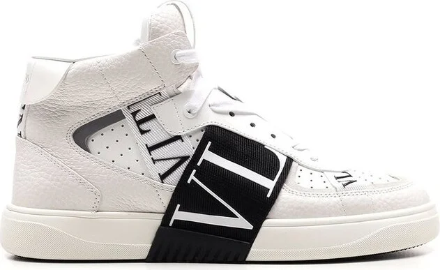 Valentino VLTN Round Toe Mid-Top Sneakers