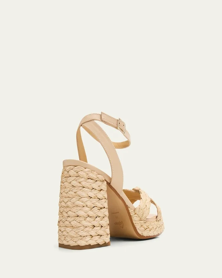 Valeriette Braided Canvas Espadrille Sandals - Image 4