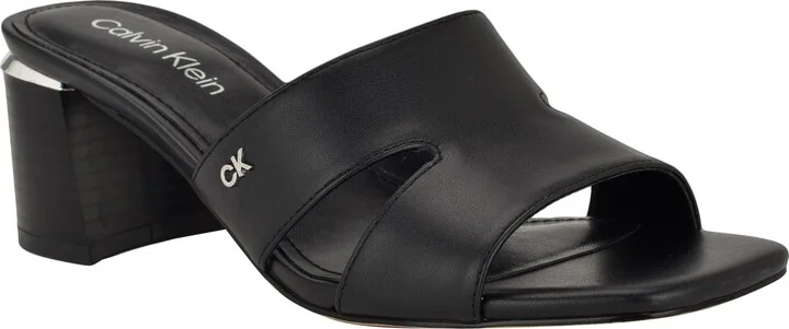 Valery Block Heel Slide Sandal