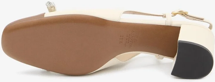 Valet Du Roi 60 Leather Slingback Pumps - Image 3