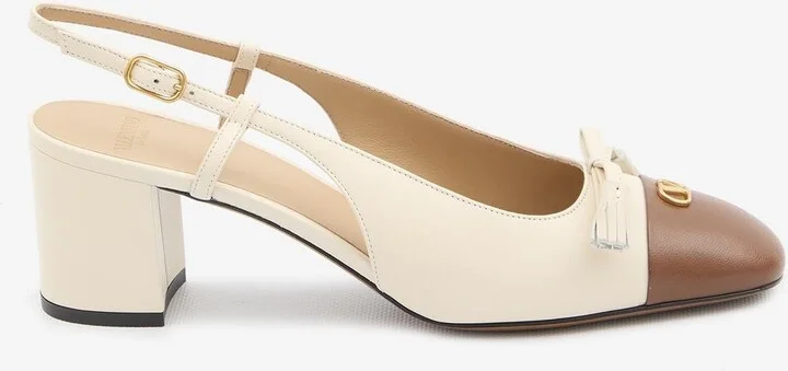 Valet Du Roi 60 Leather Slingback Pumps
