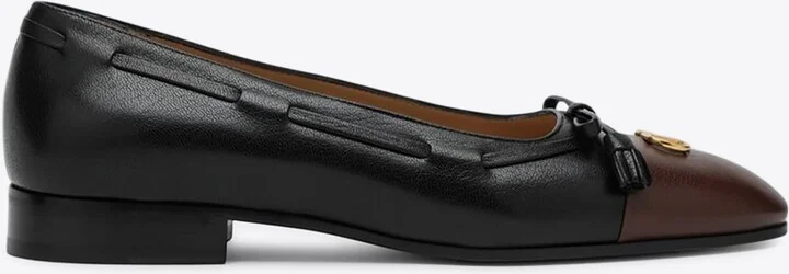 Valet Du Roi Leather Ballet Flats