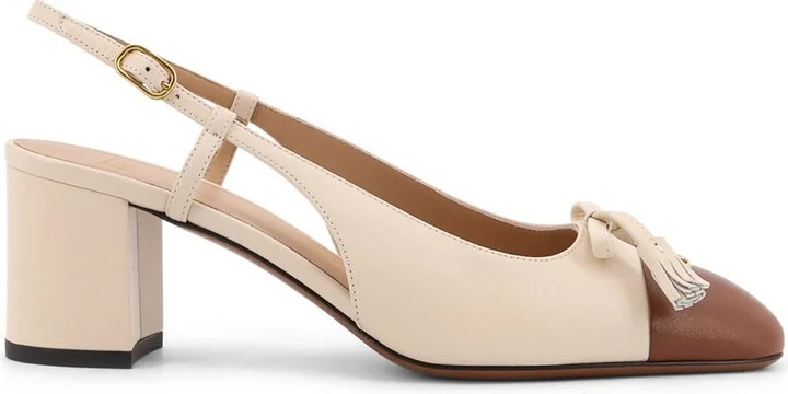 Valet Du Roi Leather Slingback Décolleté