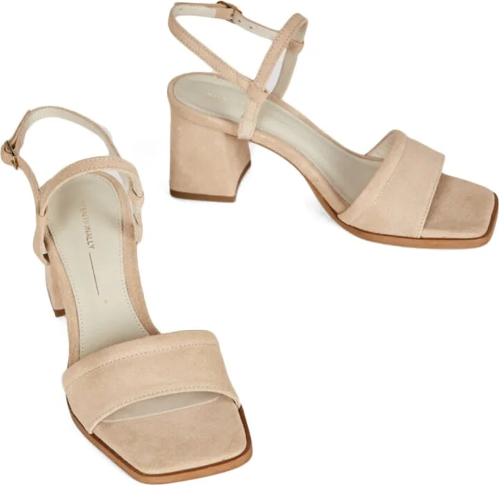 Validated Suede Heel-Neutrals