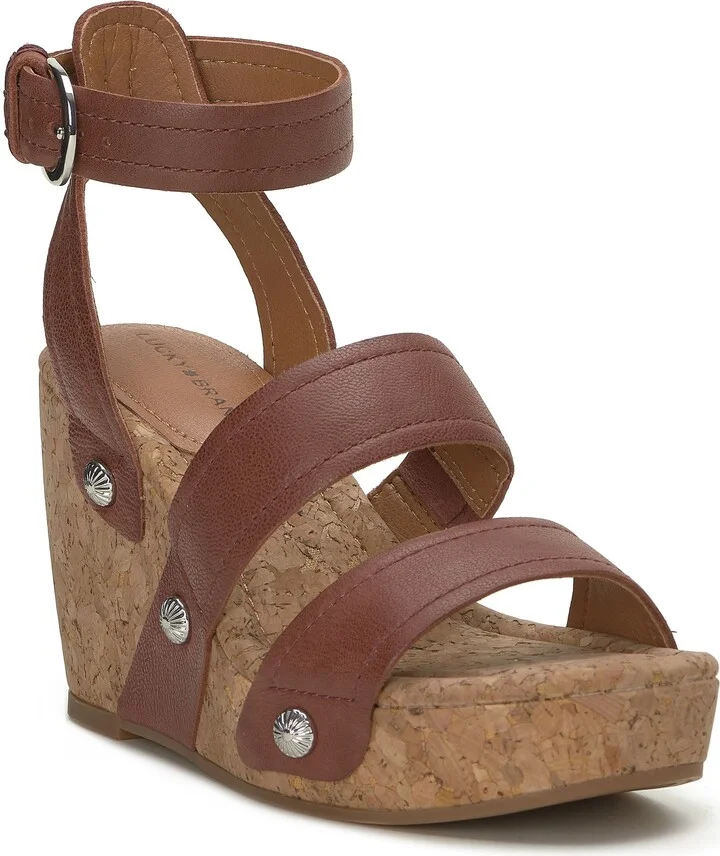 Valintina Ankle Strap Platform Wedge Sandal