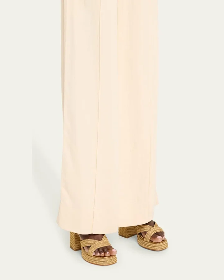 Valle Metallic Raffia Platform Sandals - Image 10