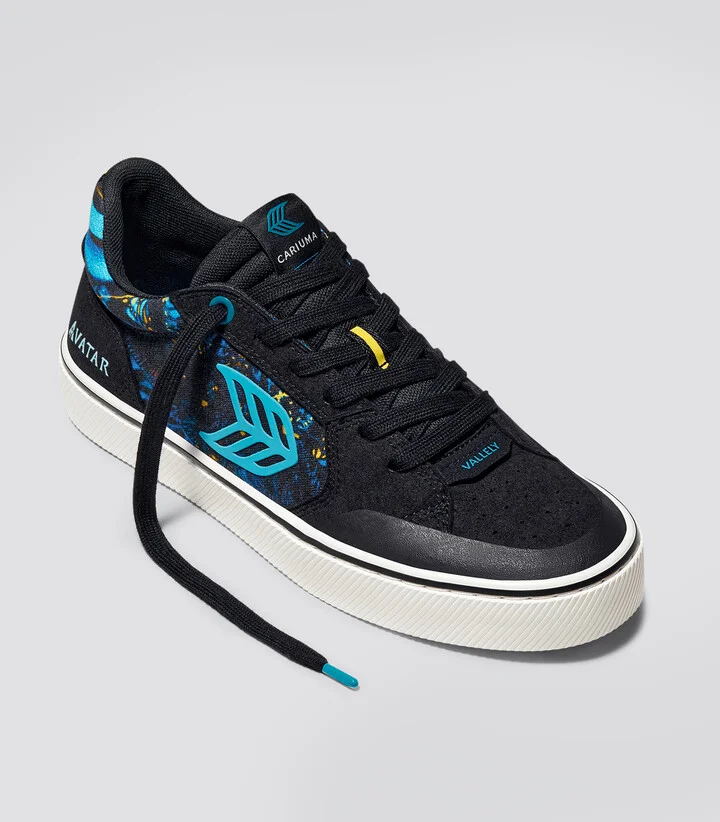 VALLELY PRO AVATAR Black Suede Banshee Canvas Sneaker Women - Image 2