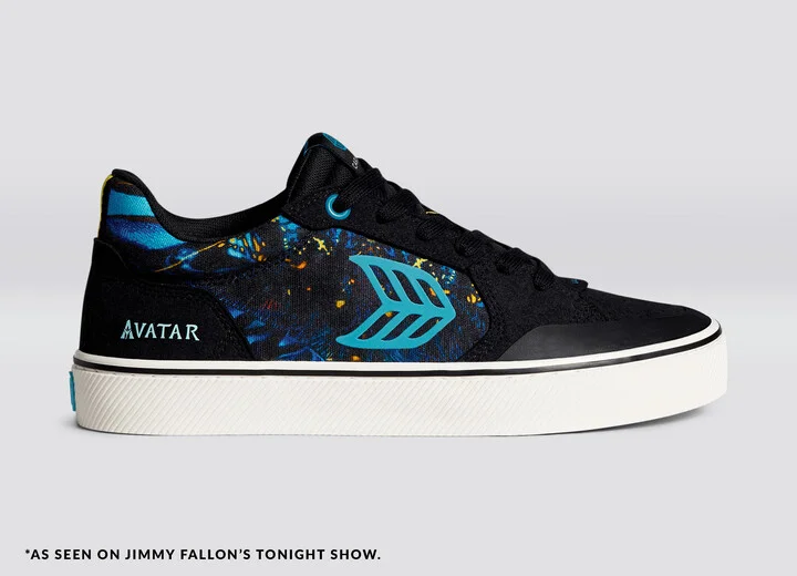 VALLELY PRO AVATAR Black Suede Banshee Canvas Sneaker Women - Image 3
