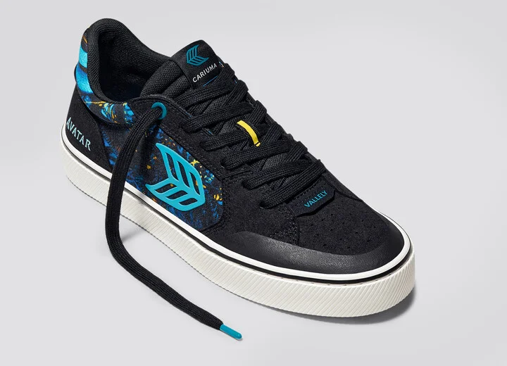 VALLELY PRO AVATAR Black Suede Banshee Canvas Sneaker Women - Image 4