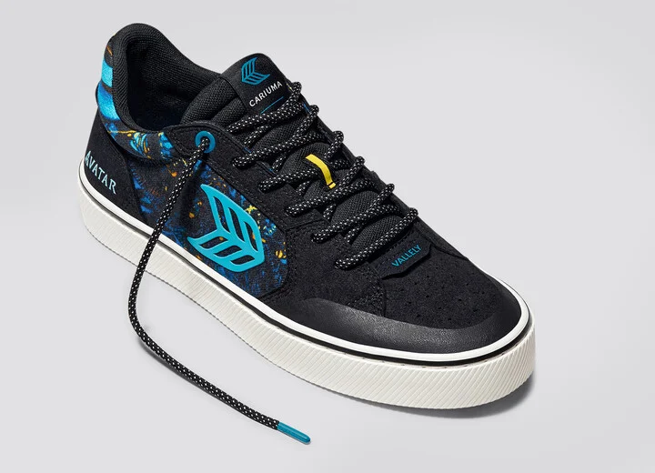 VALLELY PRO AVATAR Black Suede Banshee Canvas Sneaker Women - Image 6
