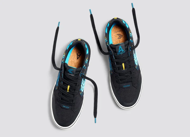 VALLELY PRO AVATAR Black Suede Banshee Canvas Sneaker Women - Image 8