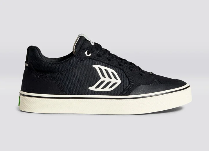 VALLELY PRO Black Suede and Cordura Ivory Logo Sneaker Men - Image 3