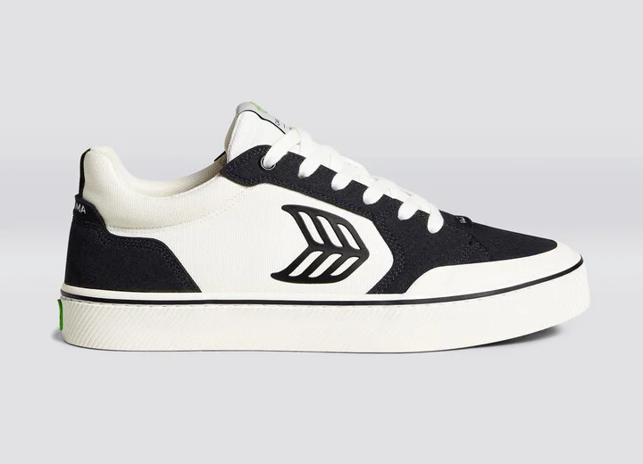 VALLELY PRO Black Suede Vintage White Cordura Black Logo Sneaker Men - Image 3