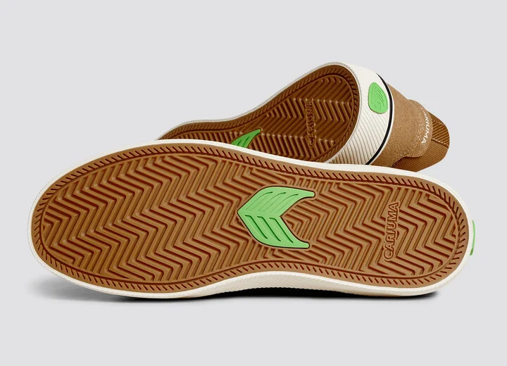 VALLELY PRO Camel Suede and Cordura Ivory Logo Sneaker Men - Image 5