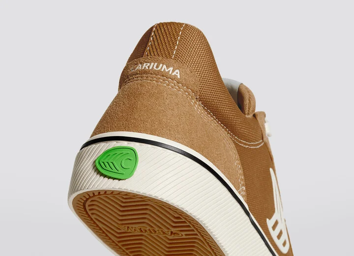 VALLELY PRO Camel Suede and Cordura Ivory Logo Sneaker Men - Image 6