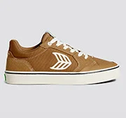 VALLELY PRO Camel Suede and Cordura Ivory Logo Sneaker Men - Image 9