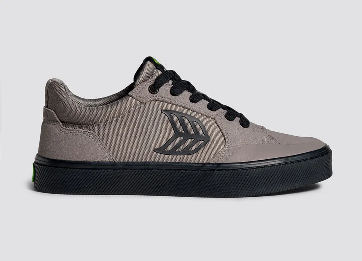 VALLELY PRO Charcoal Grey Suede and Cordura Black Logo Sneaker Men - Image 3