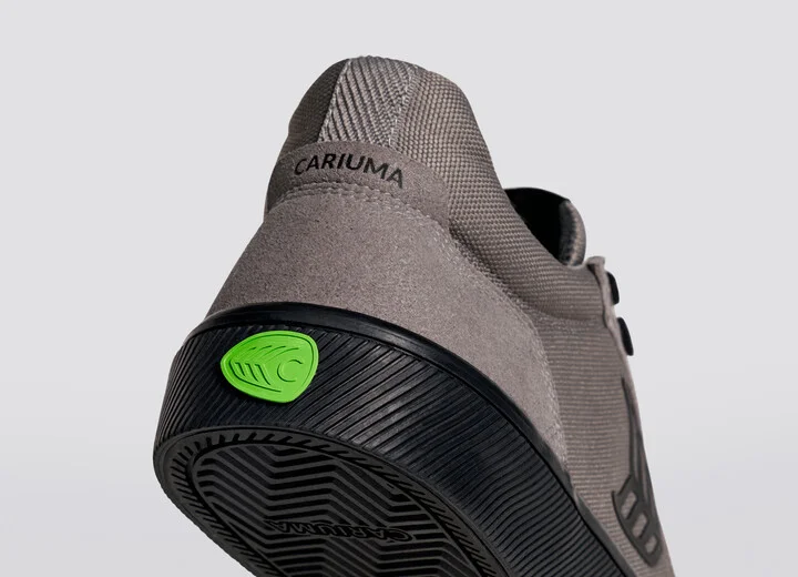 VALLELY PRO Charcoal Grey Suede and Cordura Black Logo Sneaker Men - Image 6