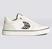 VALLELY PRO Vintage White Suede and Off-White Cordura Black Logo Sneaker Men - Image 9
