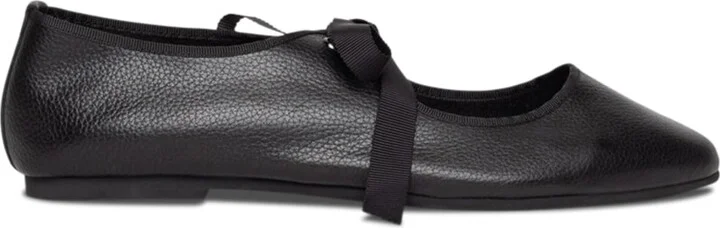 Valley Black Sole Ballet Flat-Black - Image 3