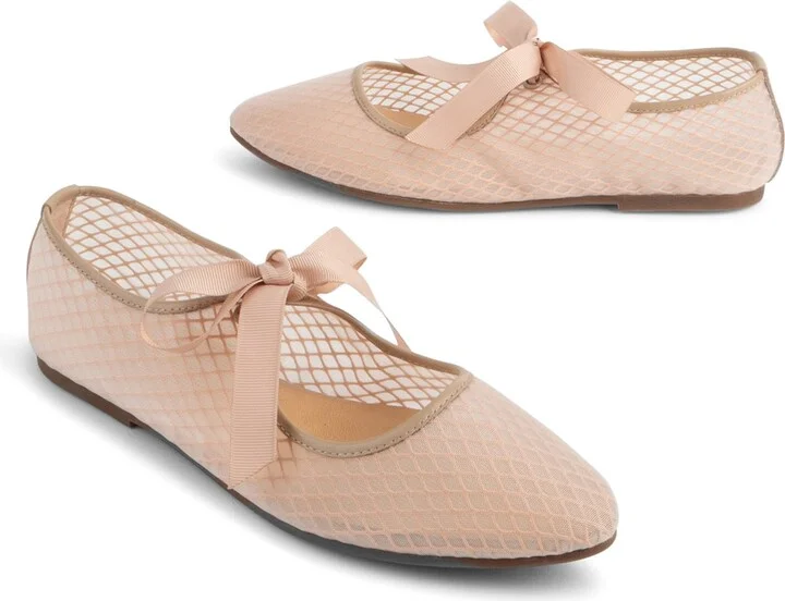 Valley Mesh Ballet Flat-Neutrals