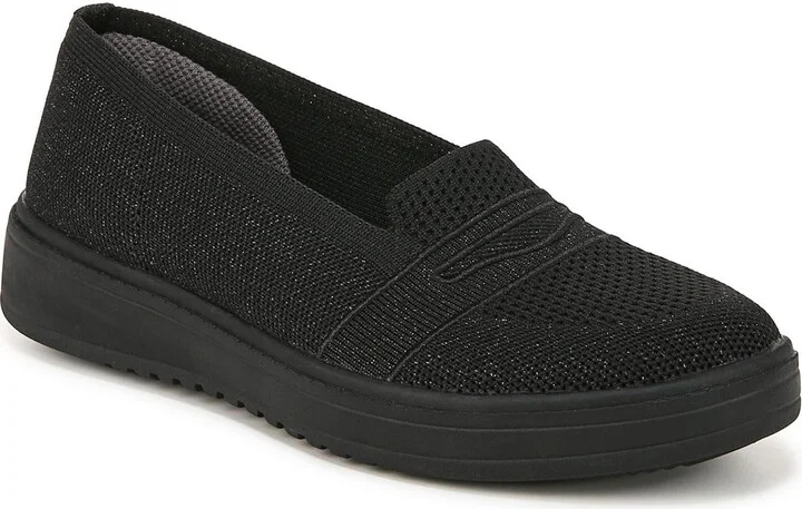 Valley Womens Padded Insole Knit Slip-On Sneakers