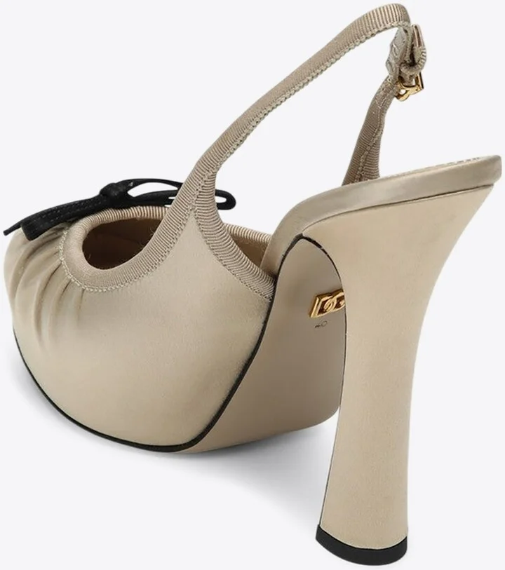 Vally 105 Satin Slingback Platform Pumps - Image 2