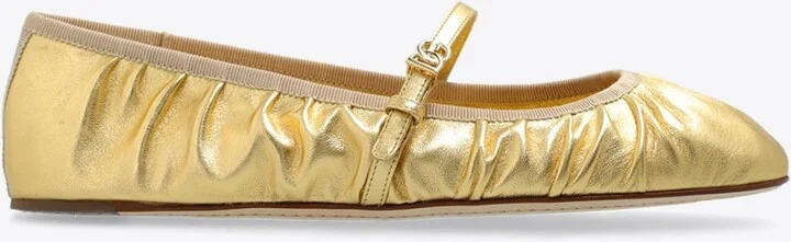 Vally Mordore Leather Ballet Flats