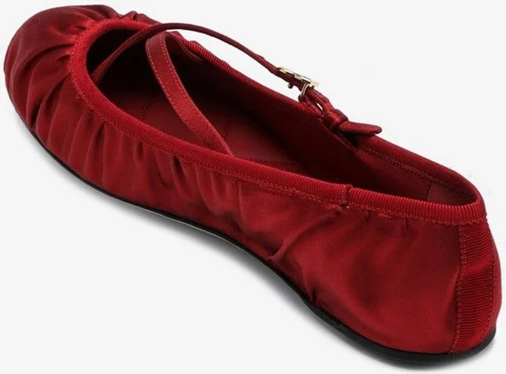 Vally Satin Ballet Flats - Image 2
