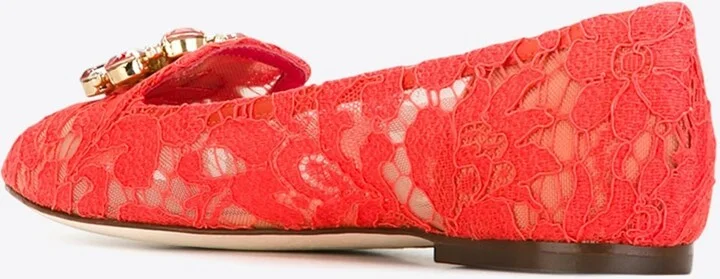 Vally Taormina Lace Ballet Flats - Image 2