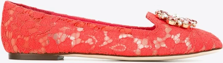 Vally Taormina Lace Ballet Flats