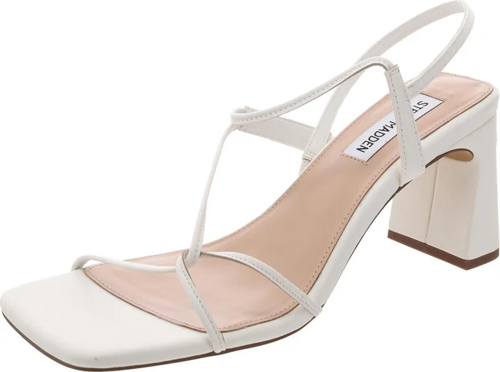 Valora Womens Strappy Leather Slingback Heels
